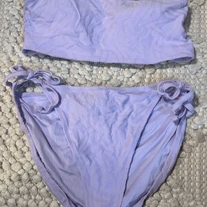 Lavender Zebra Print Bikini Set